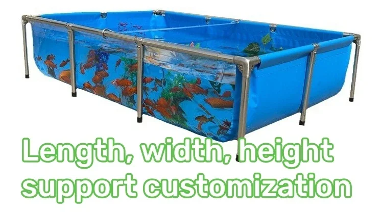 600L Large Round Pvc Plastic Live  Betta Koi Pond Fish Transport Tanks Big Aquarium Show Tank