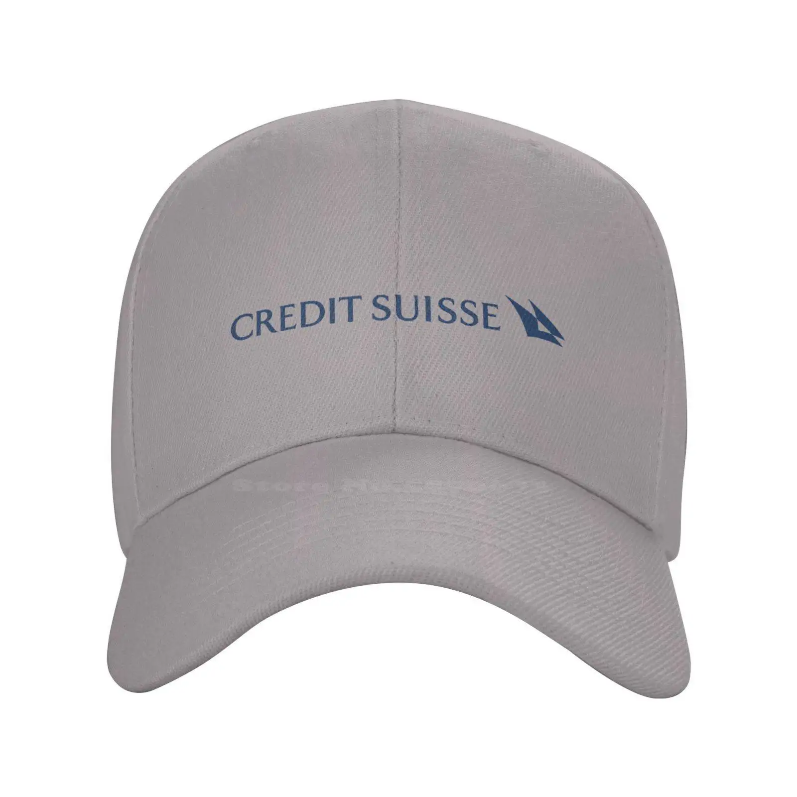 Topi rajut Denim, topi bisbol Denim rajut Logo Suisse