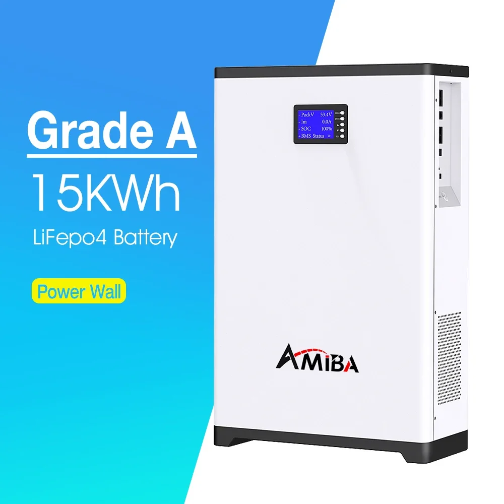 Accumulo di energia della batteria solare Powerwall 48V 51.2V 100ah 200ah 5Kw 10Kw 20Kw Batteria agli ioni di litio Lifepo4 per montaggio a parete