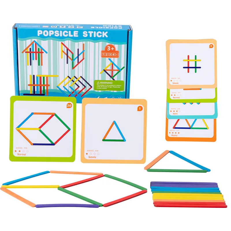 Thinking Puzzle Wooden Logical Thinking Focus Training Puzzle Brain DIY Challenge Tabletop Game Montessori Teaching Aids