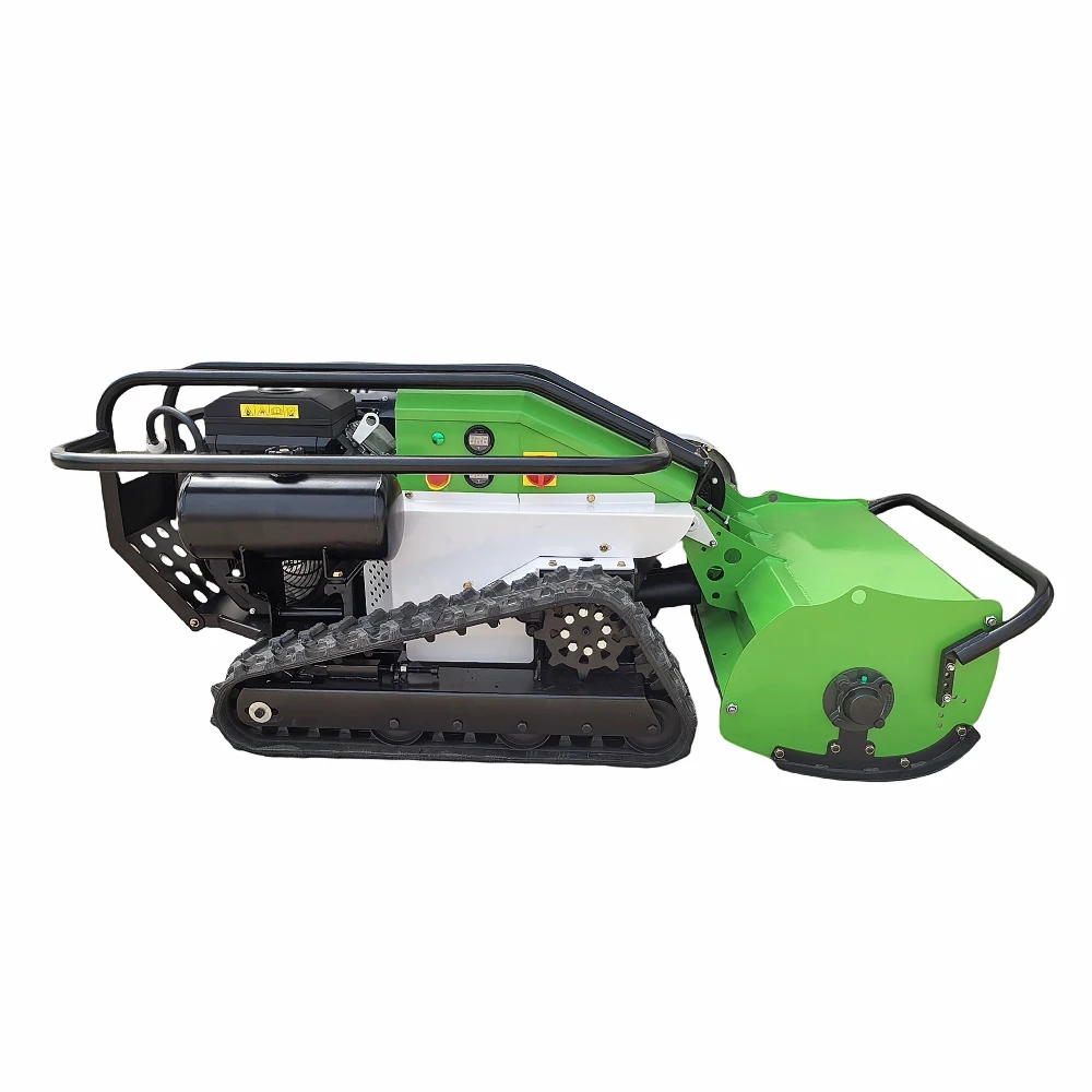 Powerful 800mm Radio Controlled Flail Lawn Mower Fashionable Industrial Grade 1600W Power 1000mm Max for Farm Grass Cutter