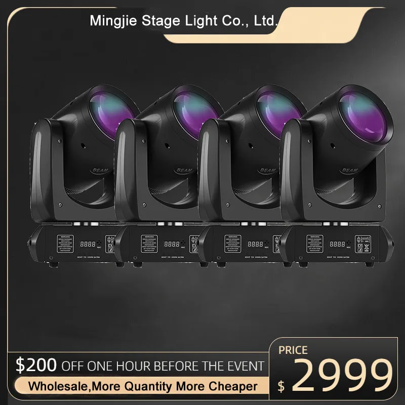 

Mingjie 4Pcs/Lot LED 160W Beam Light DMX RGB Colorful Strobe Lights Flashing Stage Lighting Decorations For Club DJ KTV Party