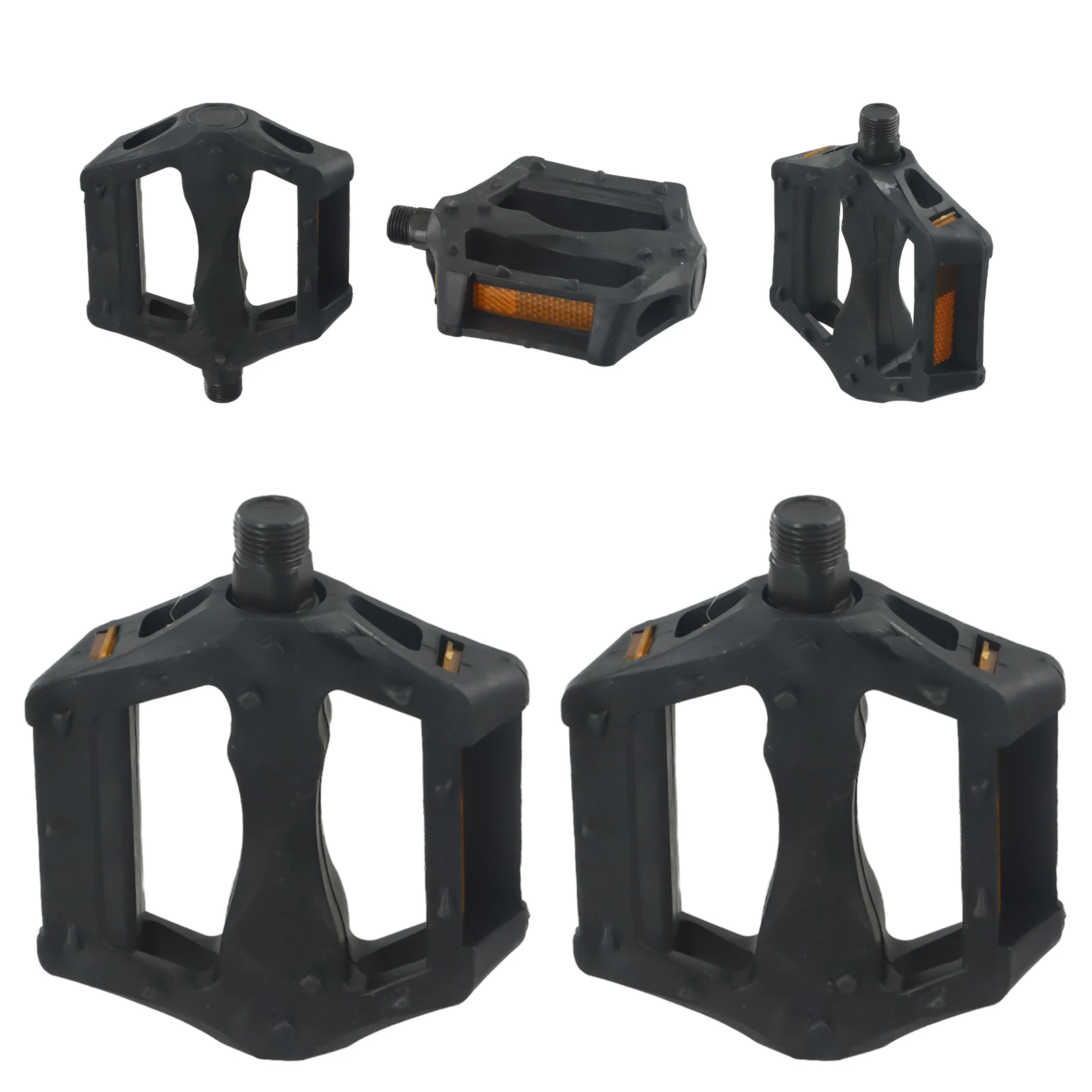 Improve Your Cycling Experience with Adult 9/16 Plastic Resin Bike Pedals, Easy Installation, Water and Dirt resistant