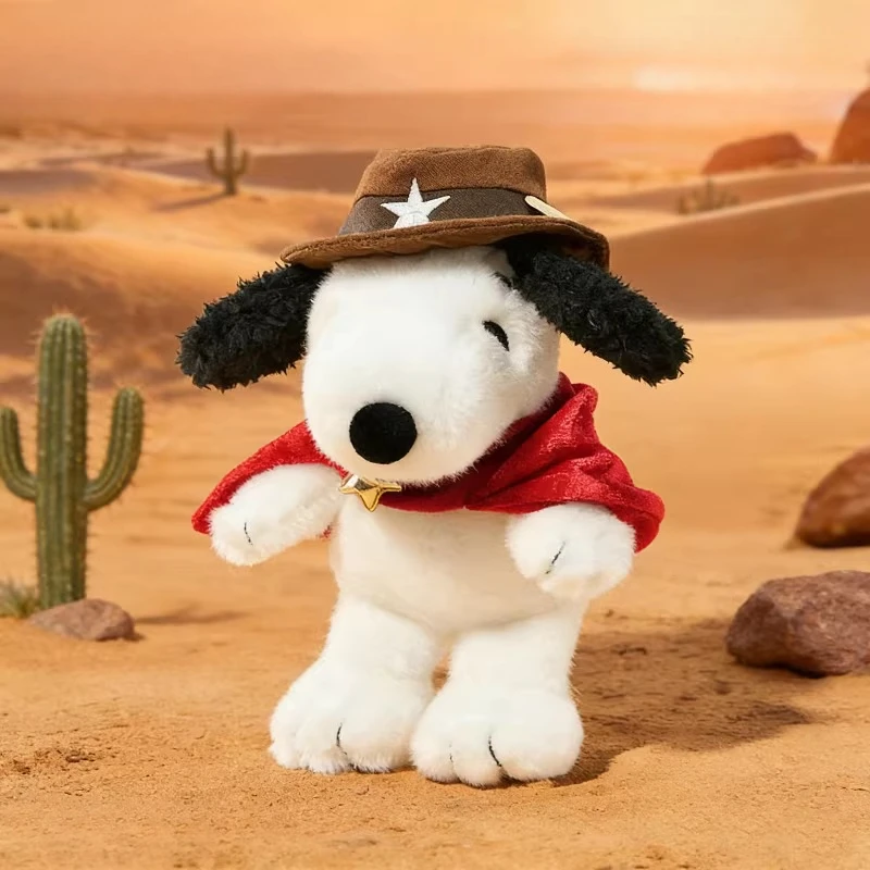 

Snoopy Western Cowboy Series Figure Cute Cartoon Collectible Desktop Ornament Home Decor Western Style Gift for Fans