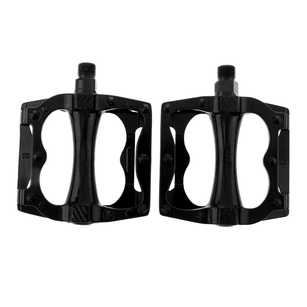 1 زوج سبائك الألومنيوم الطريق الجبلية دواسات الدراجة منصة مسطحة الدواسات