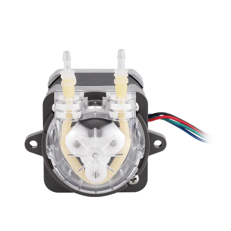 PENGPU 0-70MLPM 24V مضخة تمعجية صغيرة محرك متدرج مضخة سائلة PharMed BPT أنبوب