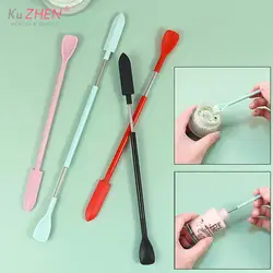 1PC Silicone Mini Spatula Cosmetic Scraper Double-headed Scraper Baking Scraper Silicone Scraper Jam Spatula Makeup Kit