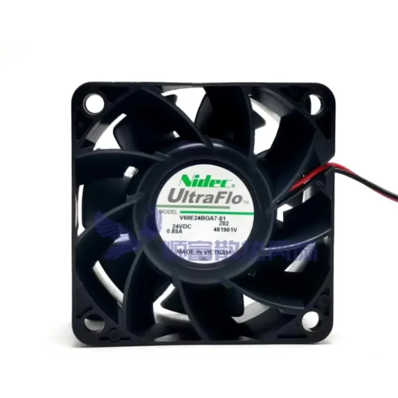 

Ltsf For Nidec V60E24BGA7-01 DC 24V 0.85A 60x60x38mm 2-Wire Server Cooling Fan