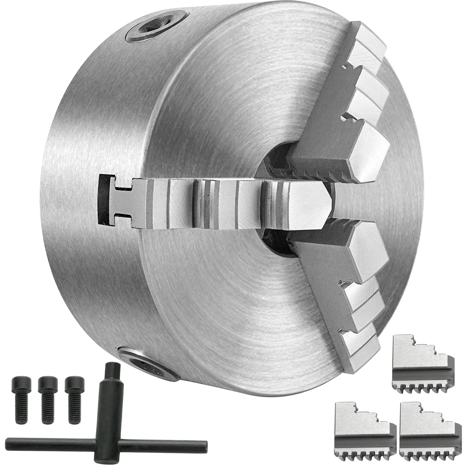 

K11 Lathe Chuck 3 Jaws Manual Self-Centering K11-100 K11-125 K11-160 K11-200 W/ Mounting Bolt for Grinding Milling Turning