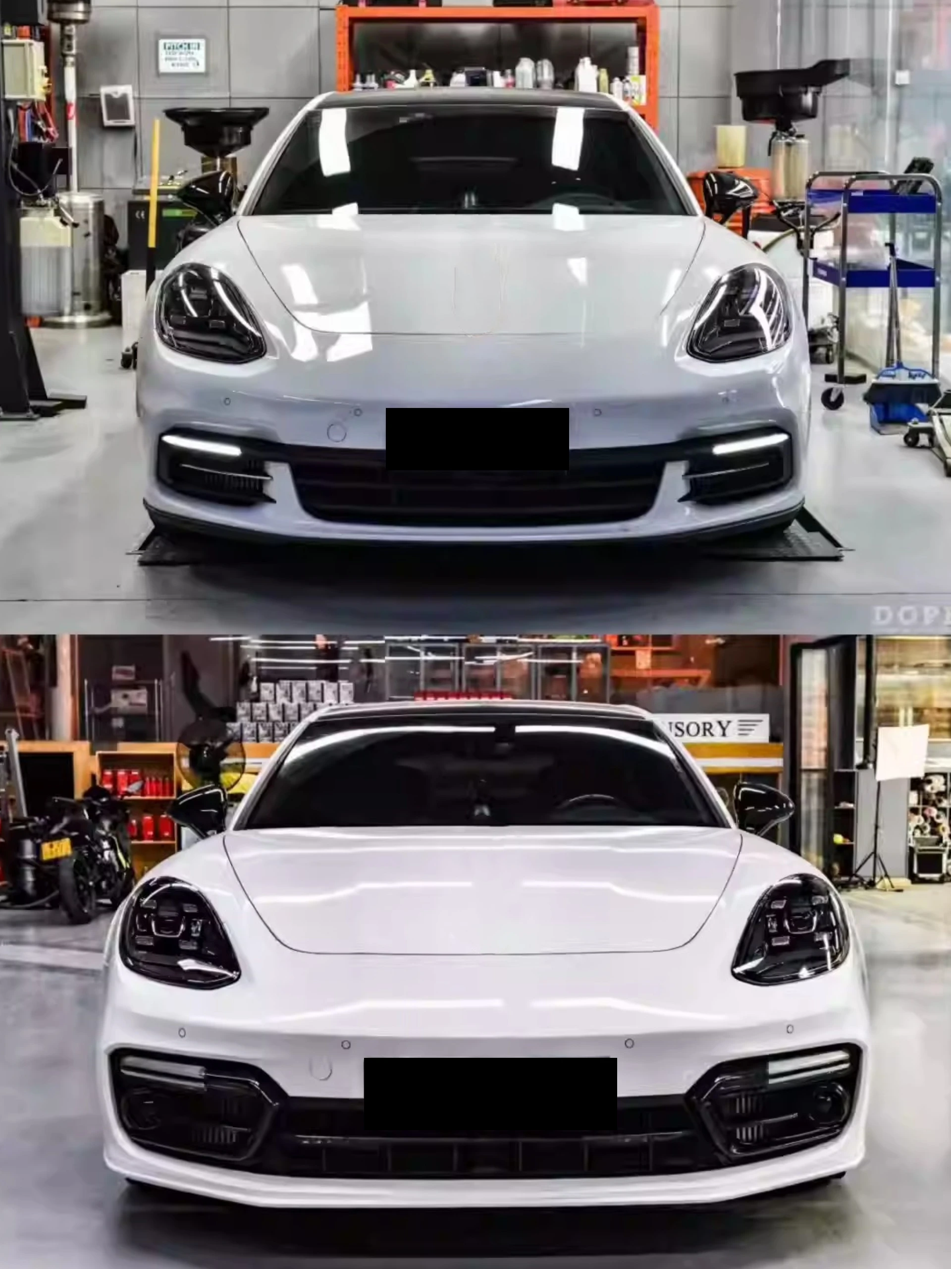 Front Rear Bumper Assembly Grille for Porsche Panamera 971.2 16-23 Side Skirt Convert GTS  Surround Car Accessories