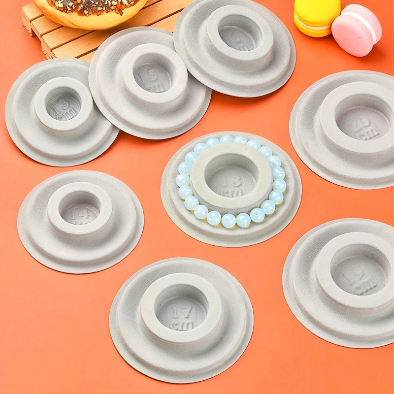 

Набор из 2 предметов, 13-20 см, серая круглая доска для бисера, лоток для инструментов, диск для изготовления ювелирных изделий, браслетов, аксессуары для ожерелья из бисера своими руками