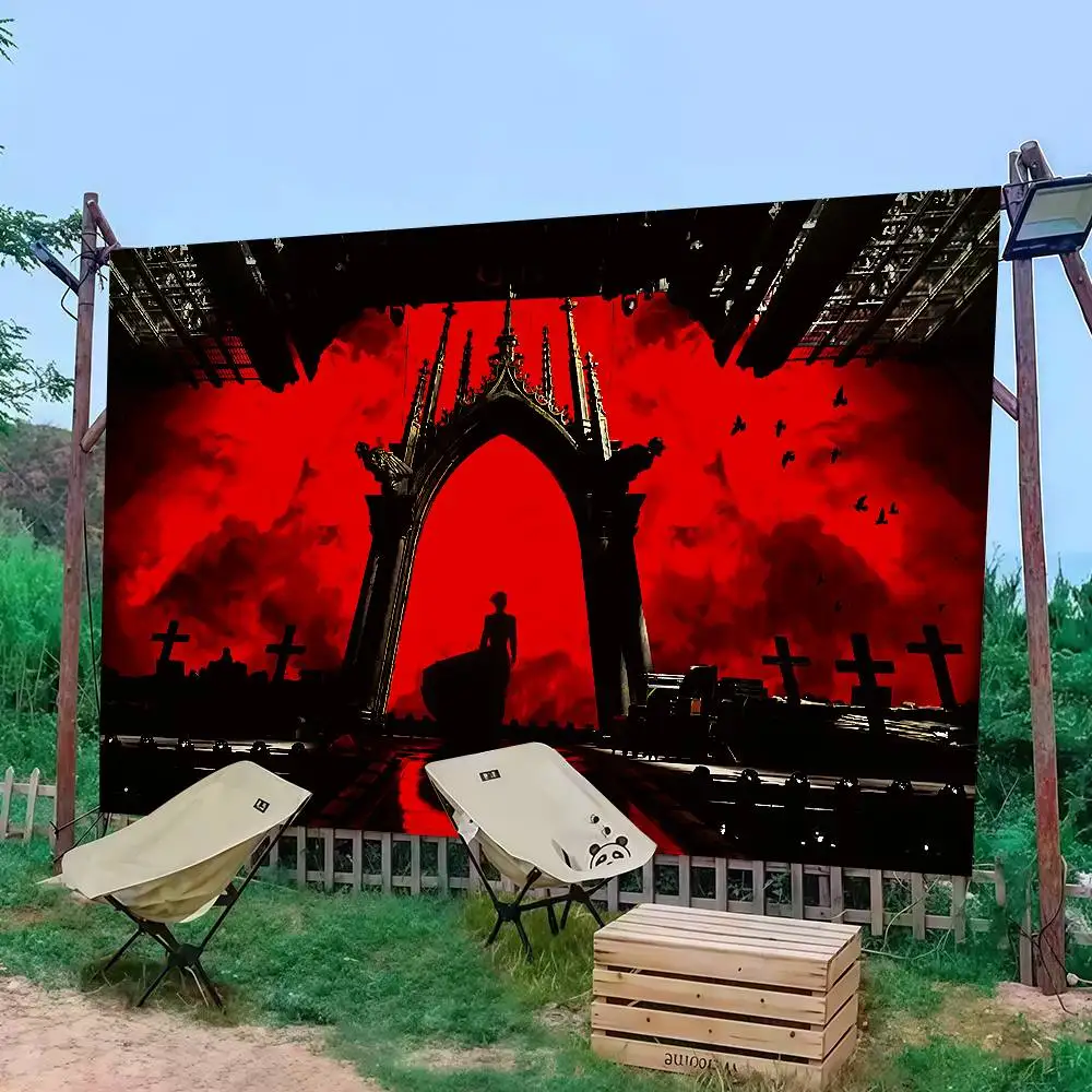 

Singer M-Mylene Farmer Nevermore L Emprise Flag Decoration Outdoor Picnic Party Home Camping Party Art Hanging Banner