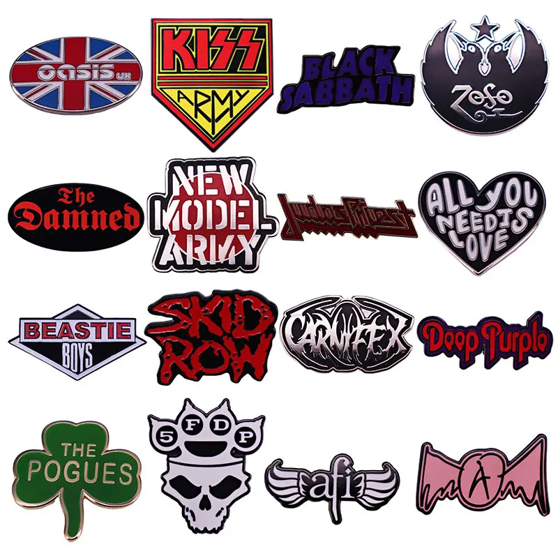 Rock Band Judas Priest British Steel Lapel Pins Backpack Jeans Enamel Brooch Women Fashion Jewelry Gifts Hard Metal Alloy Badge