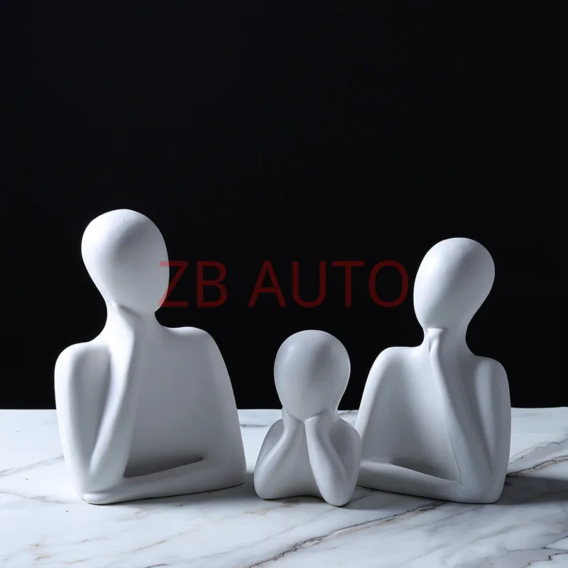 

Абстрактные керамические украшения в виде мультяшной семьи в скандинавском стиле для тумбы под телевизор, прикроватной тумбочки, книжного шкафа, прихожей, винного шкафа, а также в качестве подарков для украшения дома.