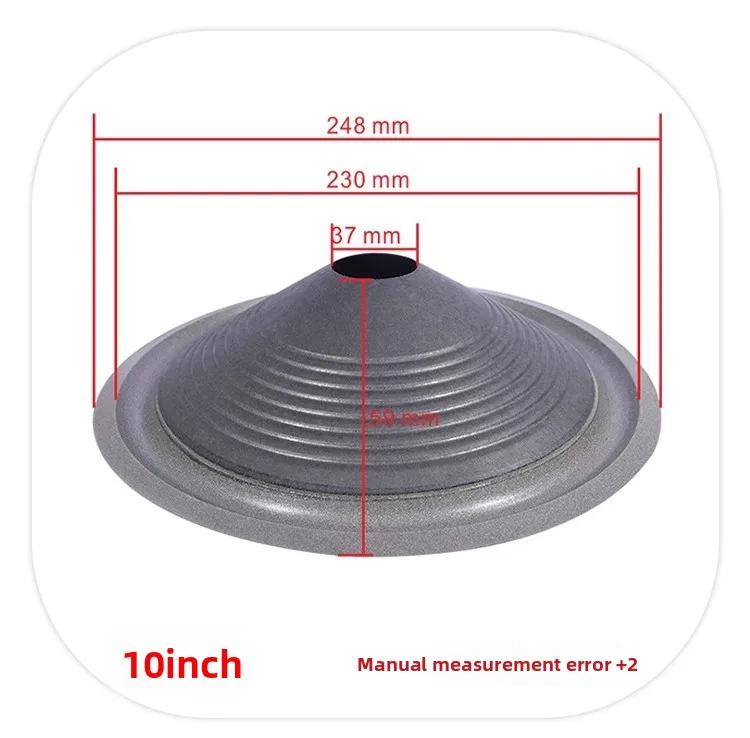 MW Audio 2PCS luidsprekerkoepel met schuimrubberen rand 4"-15", reparatieset voor woofermembraan