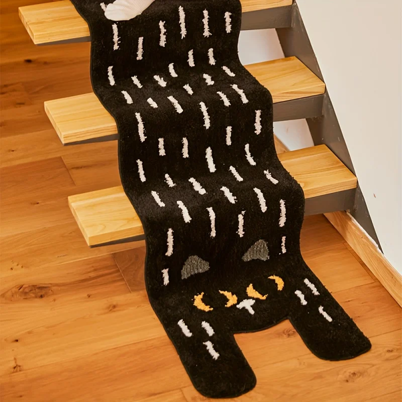 VIKAMA Cartoon Cat Rug Soft, Cosy And Warm Machine Washable Entrance Hall Doormat Bedside Rug For Bedrooms Home Décor