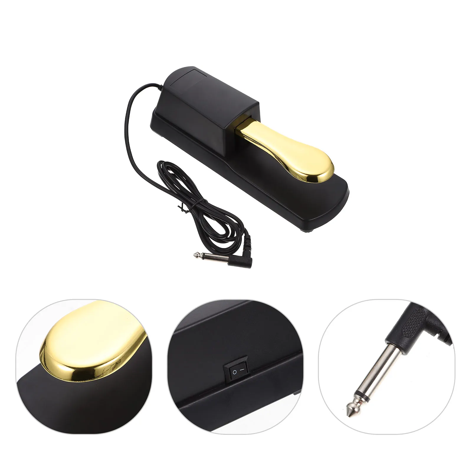 

Electronic Piano Foot Pedal Sustain Pedals for Keyboard Accessories Sustaining Electric Abs