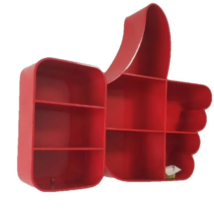 

DSA Iron Creative Thumb Bookshelf Personalized Art Indoor Wall Mounted Storage Rack School Wall Mounted Display