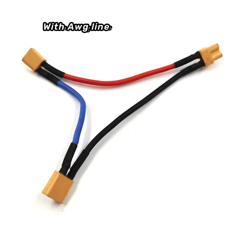 

Xt30 T Plug Parallel Battery Connector Cable Extension Y/O Separator Plug Adapter With Awg Wire For Rc Fpv