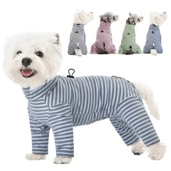 Recovery Suit for Small Dogs Stomach Closed Dog Clothes for Female/Male Dog Soft Cotton Pet Jumpsuit Flexible Warm Puppy Pajamas