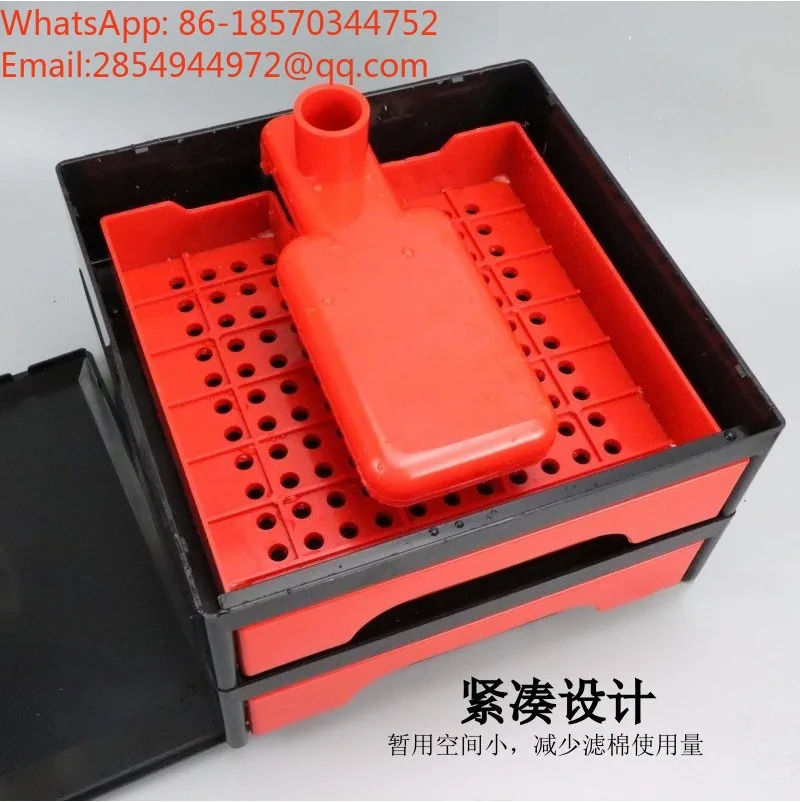Double Draw‑Type Aquarium Drip Box Wet Dry Separation Filter Box Rain Plate Sump Tank Accessory