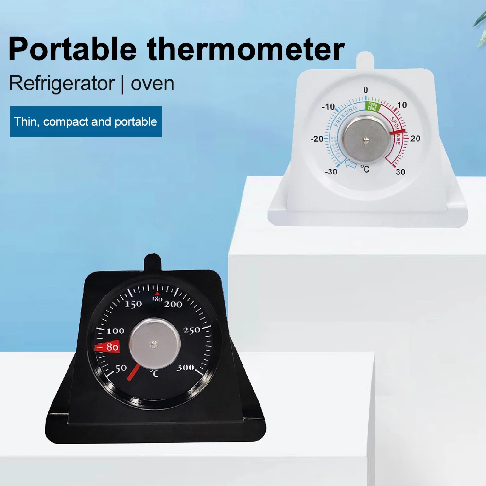 Wygodne termometry piekarnik lodówka Mini termometr do domowych kuchni duży tarcza zamrażarka piekarnik termometry 50-300 ℃