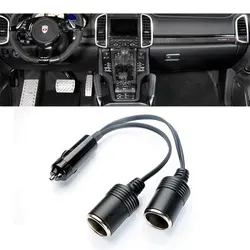 12/24V Car Cigarette Lighter Dual Port Cigarette Lighter Socket Socket Power Charger Splitter Connector Dual Power Output 10A