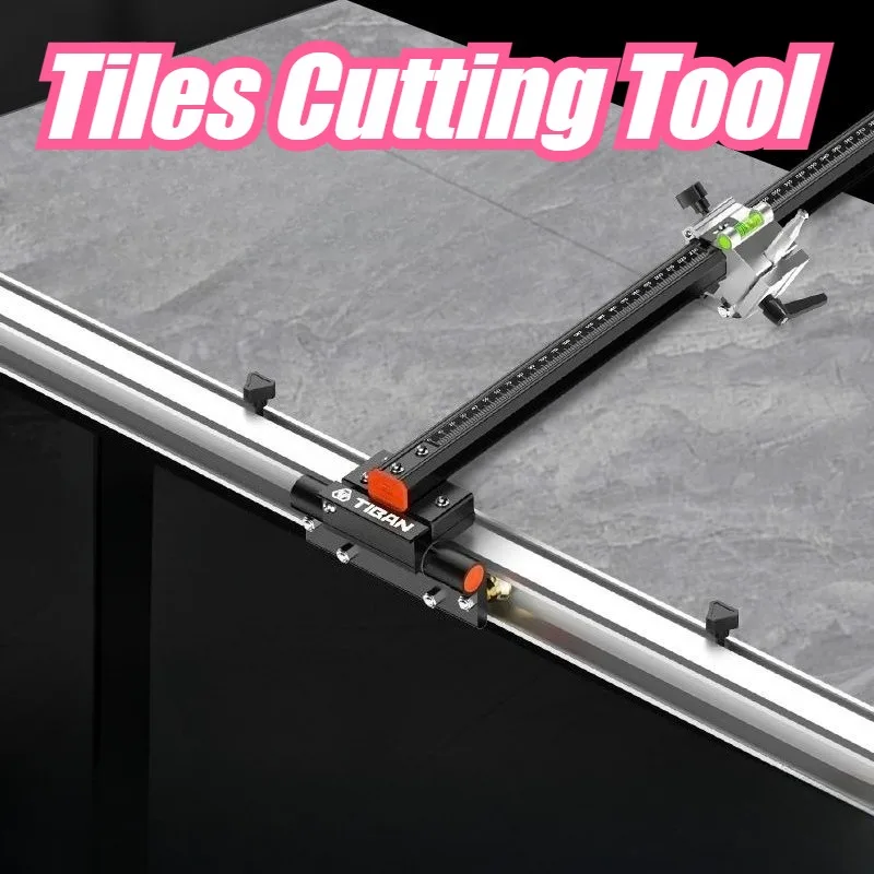 Double-blade Track T-shaped Tiles Cutting Tool Professional Construction Site Stone Slabs Cutting Tool Manual Smooth Hand Tool
