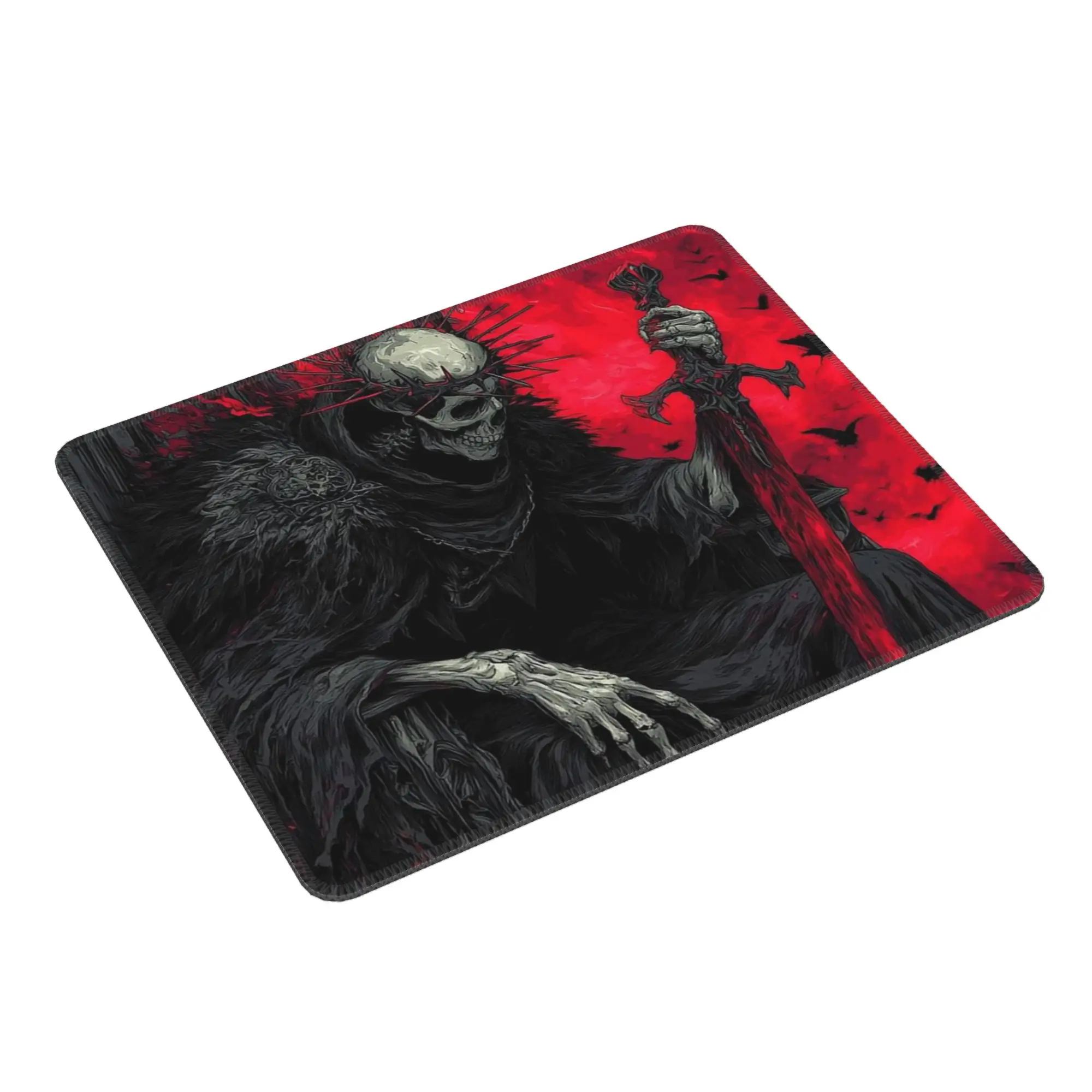 Horror Death God Illustration Mouse Pad Computer Keyboard Mouse Mat Gaming PC Laptop Desk Mat Office Table Mats