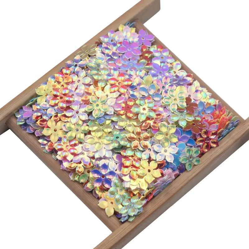 9mm 500-2500Pcs Paillettes Mixed Flower Cup Sequin for Crafts Bags Sewing Scrapbooking Lentejuelas Home Decoration Accessories