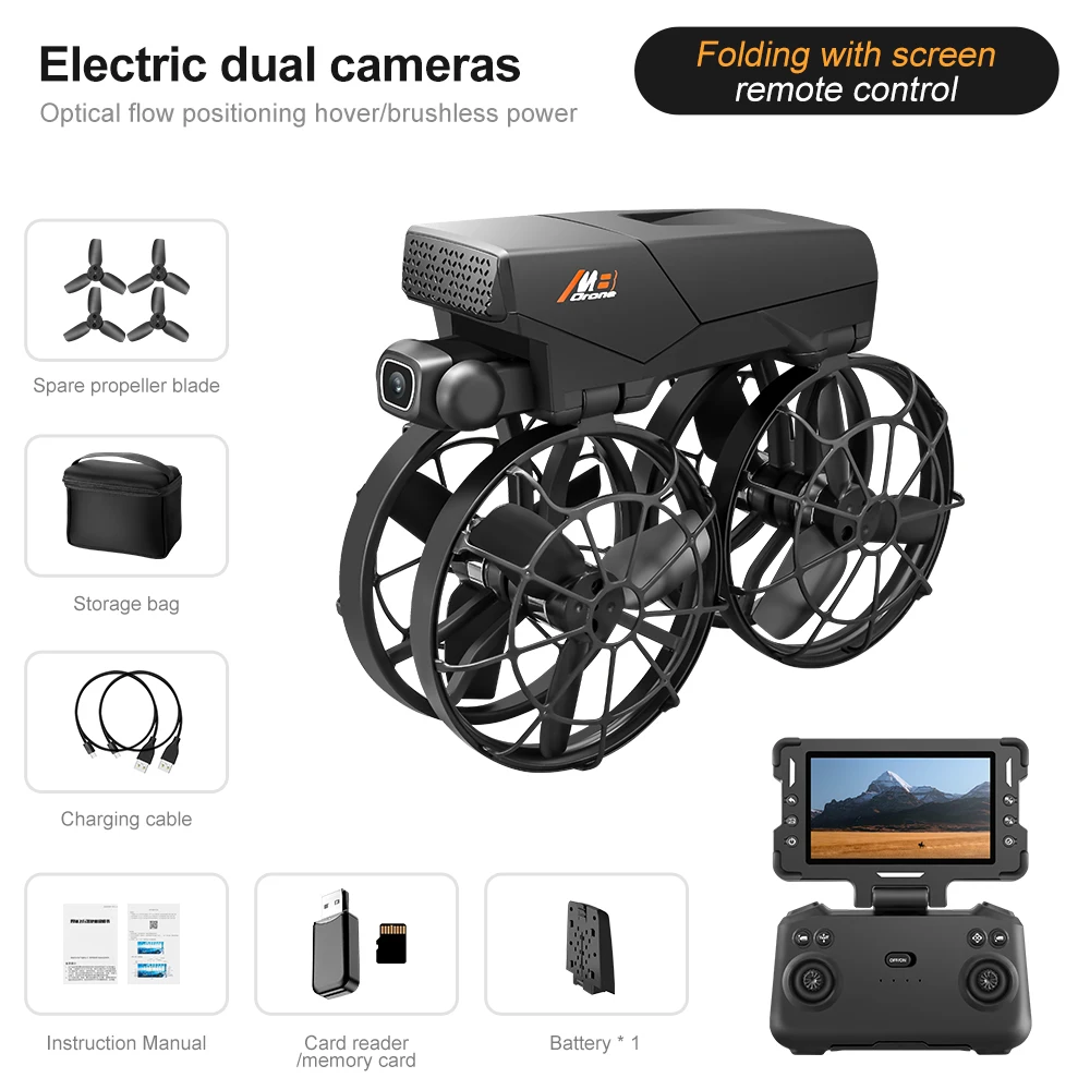 2025 M8 Drone 8K Schermo Della Fotocamera di Controllo Remoto FPV Hover Pocket Flip Drone Brushless Dron Pieghevole Quadcopter RC Giocattolo Regalo Per Il Ragazzo