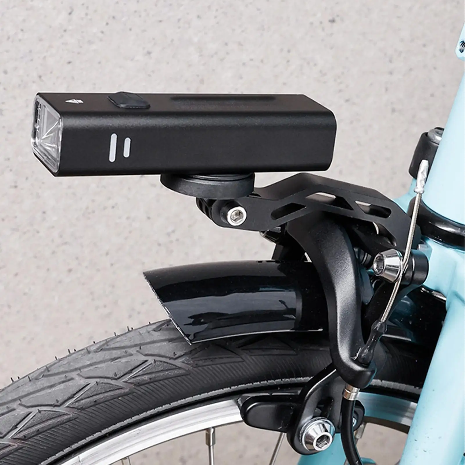 Foldable Alloy Cycling Light Mount Handlebar Replacement Bracket for Camping Riding Commute Trail Travel Racing Night Safety