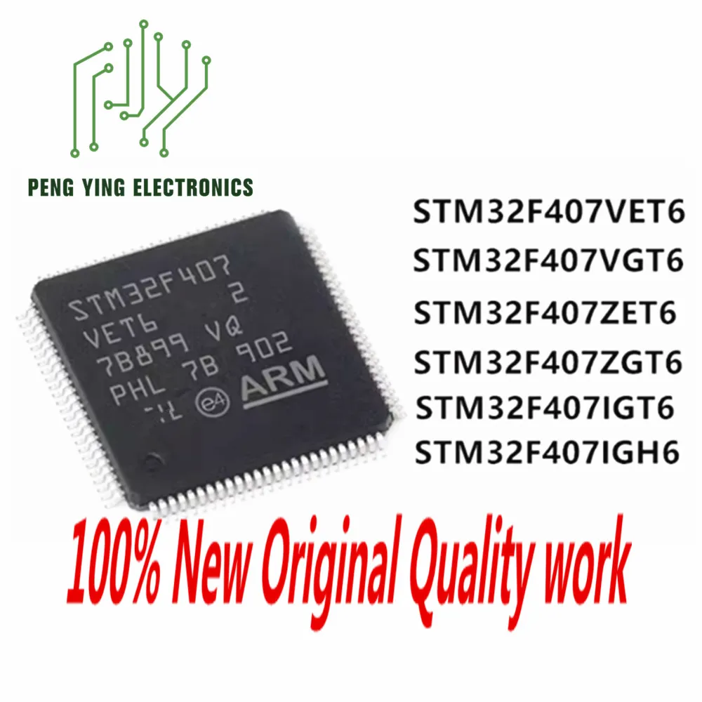 

100%New10PCS New ChipS STM32F407VET6/VGT6/IGT6/IGH6/ZET6/ZGT6 chip 32-bit microcontroller