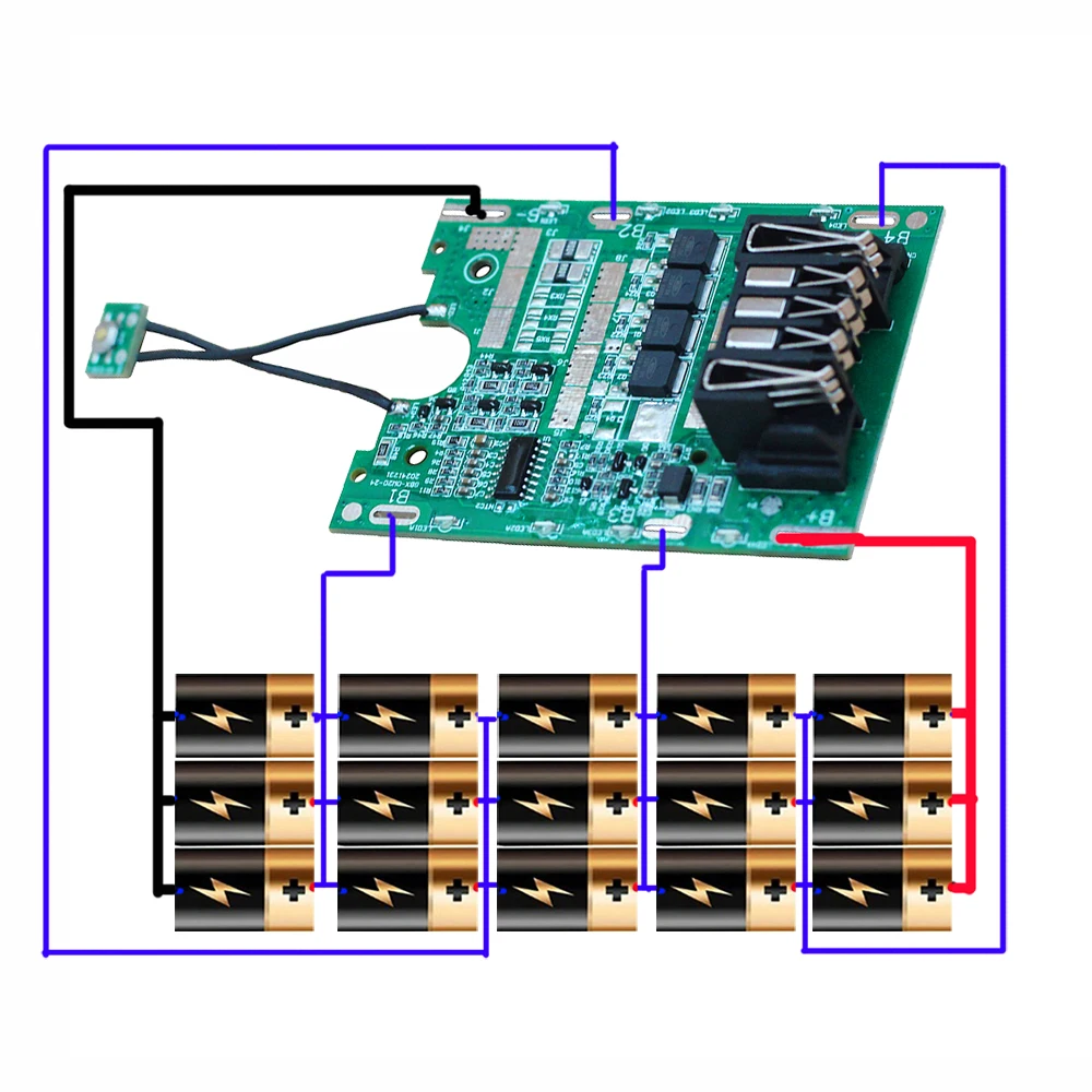 Caja de batería DCB200 9.0Ah de último diseño para DEWALT 18V 20V DIY DCB184 BMS placa PCB protección de descarga pantalla LED potencia