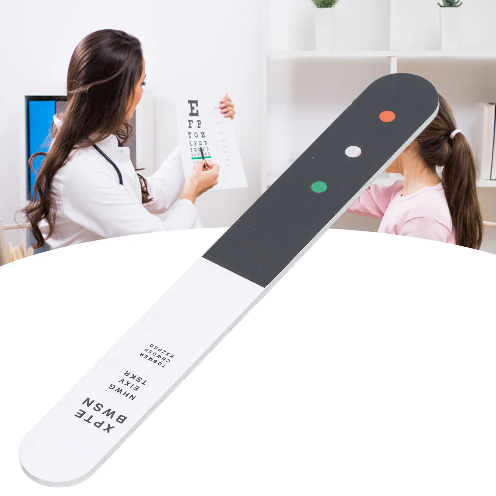 Children  Optometry Test Card Clear Cartoon Pattern Fixation Stick  Tester for Eye Hospital Optometry Fixation Stick