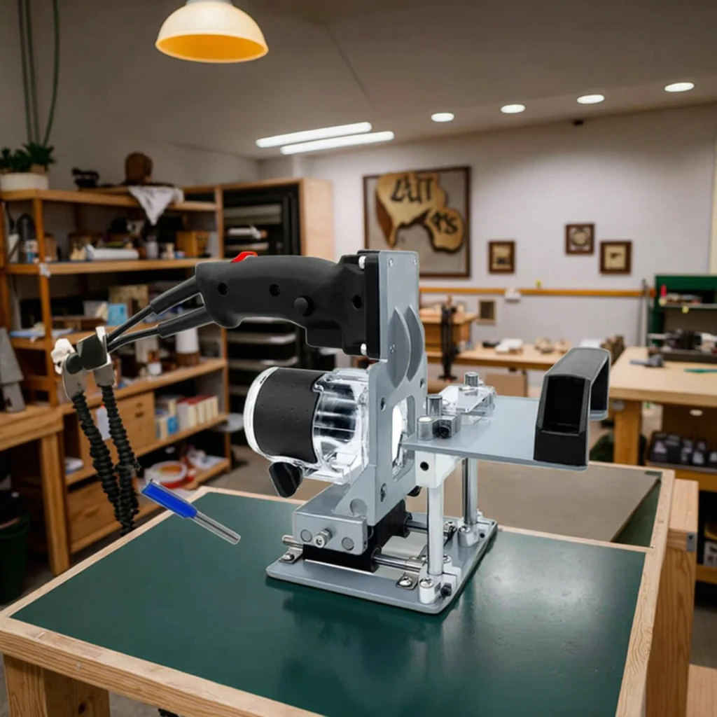 Woodworking Mortise Manual Mortising Machine Router Slotting Jig Stand High Precision Joinery System
