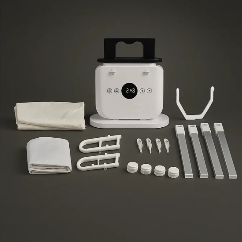 Automatic Portable Mini Folding Garment Iron Machine Clothes Dryer with Air Dry Heater Ironing Function for Home Travel