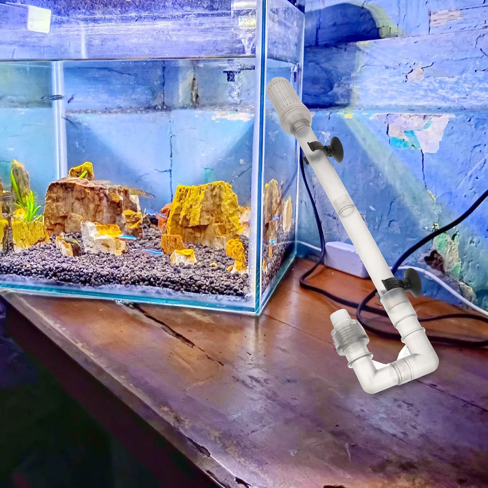 1Set Accessori per secchio per filtro per acquario Tubo di ingresso in plastica per flusso d'acqua uniforme liscio per sistema di influsso per acquario per acquario