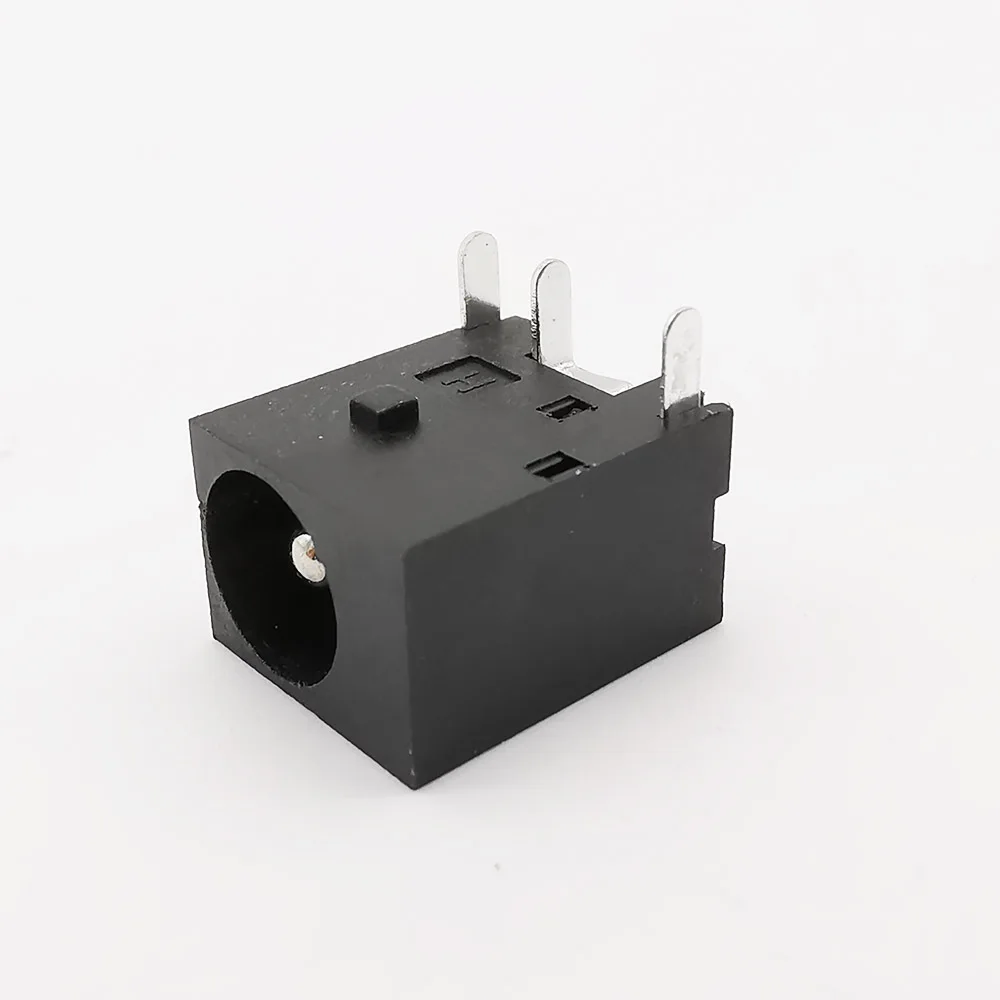 10Pcs DC-044 5.5x2.1mm DC Power Female Socket Adapter 3 Pin DC Power Jack Socket PCB Panel Mount Connector 5.5*2.1mm DC044