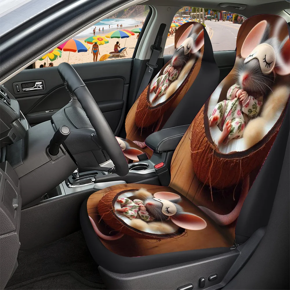 Seat Covers For Cars Featuring Designs For Halloween, Christmas, New Year, And Easter, Making A Great Gift For Friends. Includes