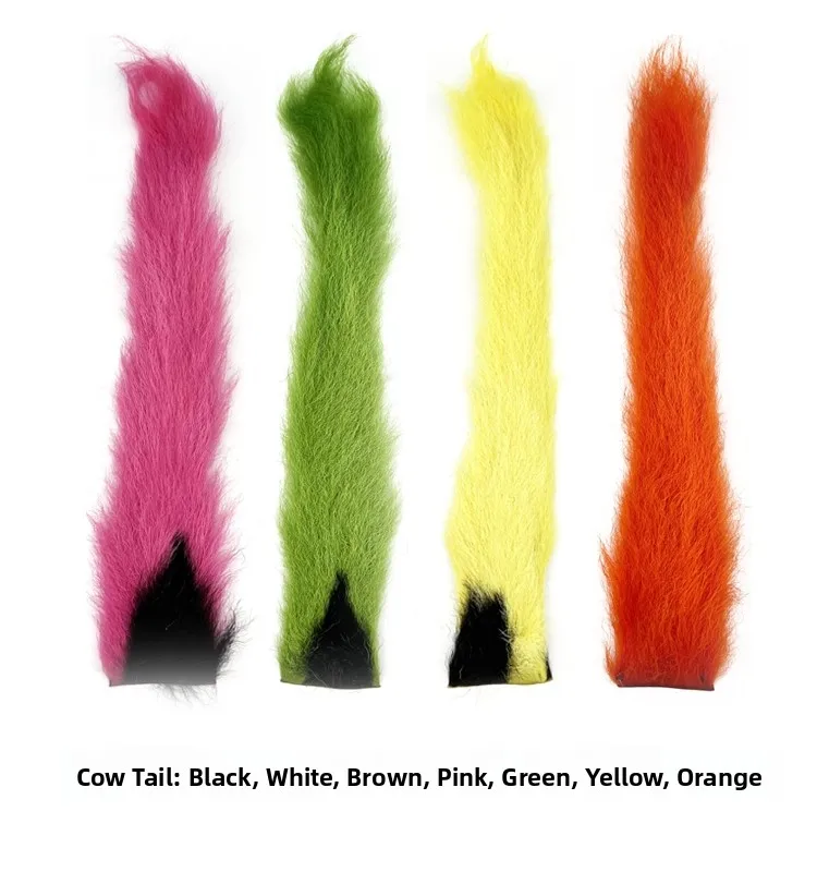 material-colorido-para-amarracao-de-rabo-de-bezerro-pequeno-para-pesca-com-mosca-kit-de-trico-diy-para-museu-de-arte-marrom