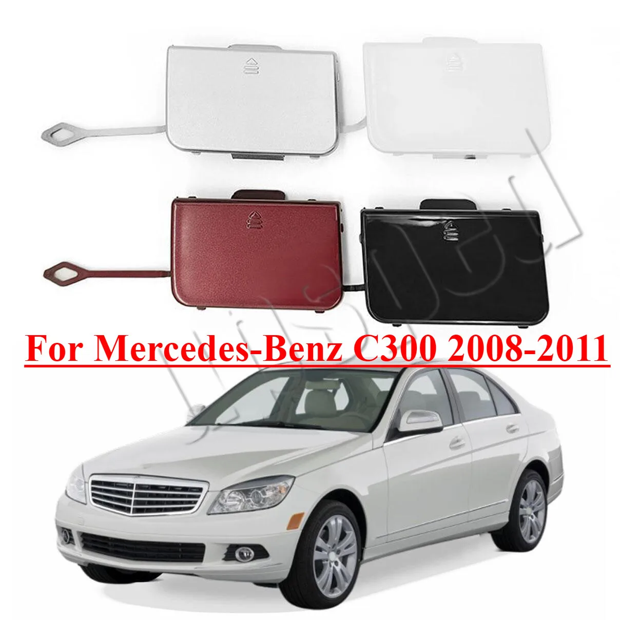 

Front Bumper Tow Hook Eye Cover Cap For Mercedes-Benz C300 2008-2011 2048850124