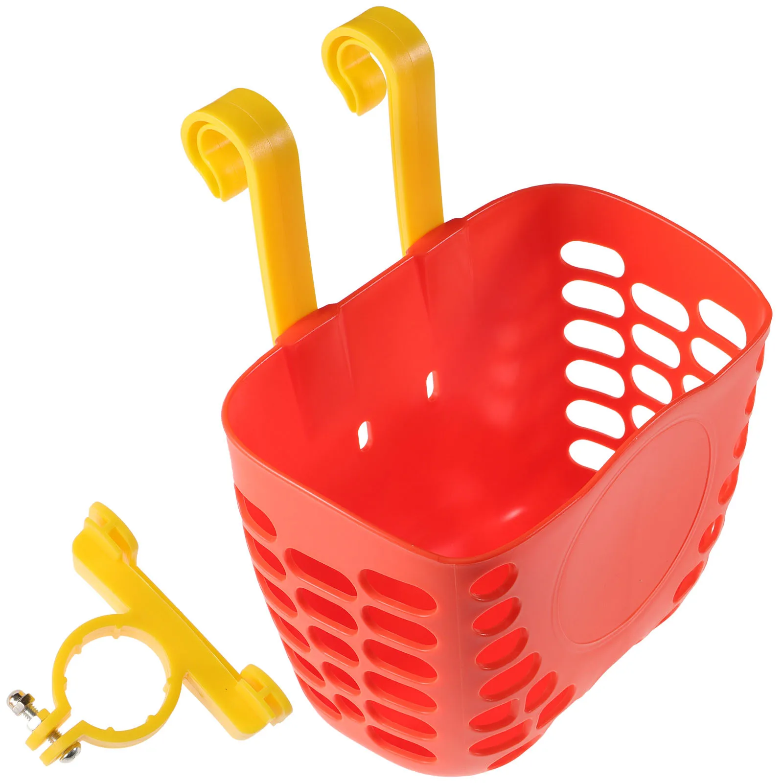 Bike Front Basket for Kids Cute Detachable Sturdy Plastic Large Capacity Easy Install Fashionable Safe Reliable