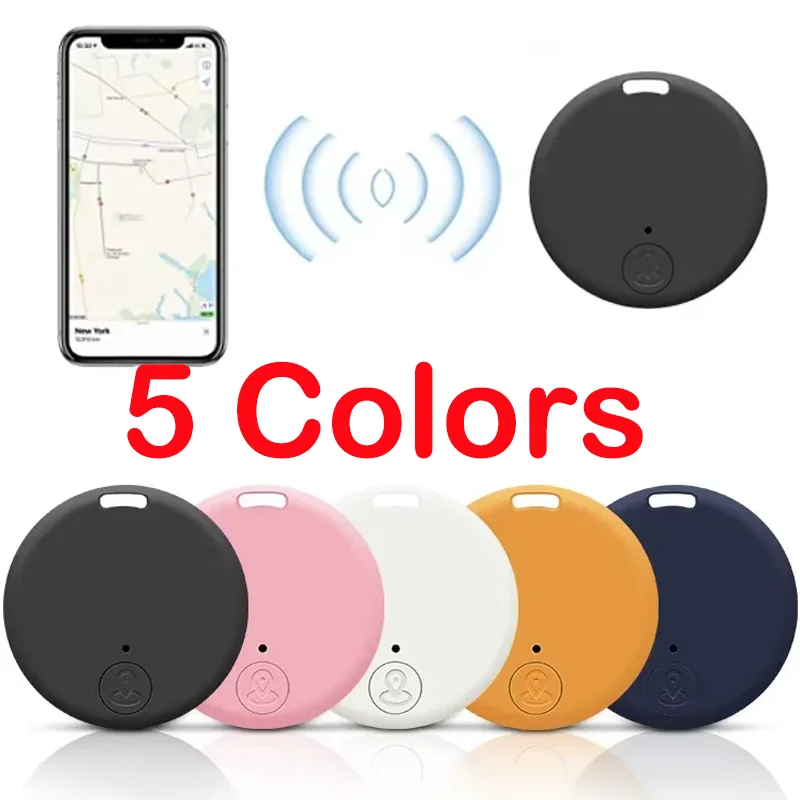 Mini Fashion GPS Bluetooth Anti-lost Tracker Multifunctional Smart Dog Pets Child Wallet Key Round Wireless Locator Accessories