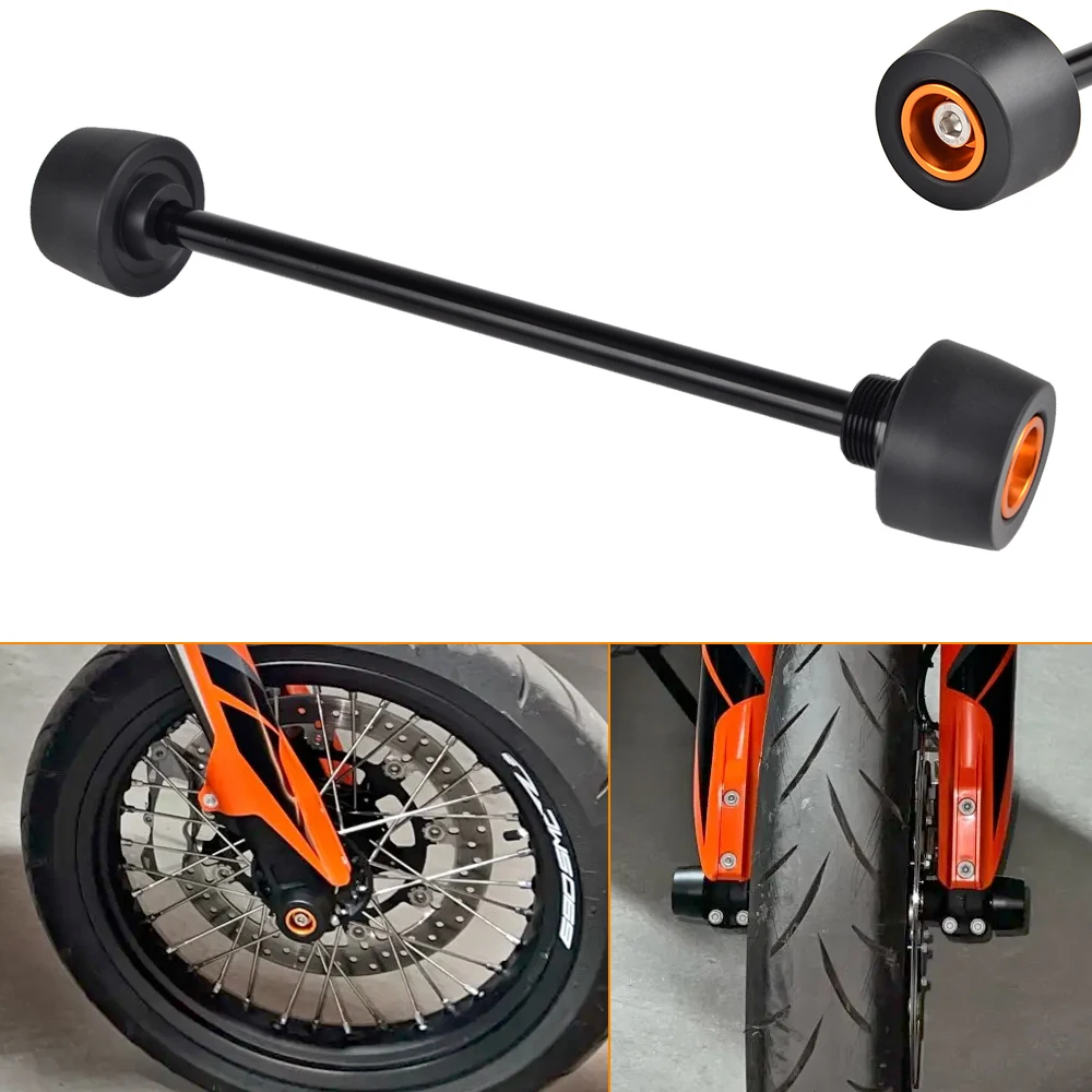 

For 2008-2019 KTM 690 Duke Motorcycle Front Axle Sliders Fork Wheel Protection Crash Pad for KTM 690 SMC R 2019-2021 2022 2023