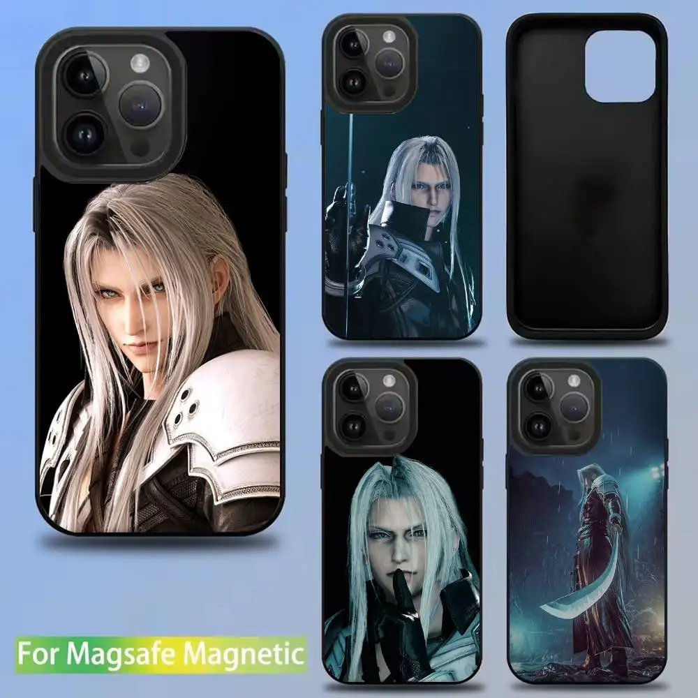 

Final F-Fantasy Game Sephiroth Phone Case For iPhone 16,15,14,13,12,11,Pro,Max,Plus,Mini,SE Magsafe Magnetic Wireless Charging