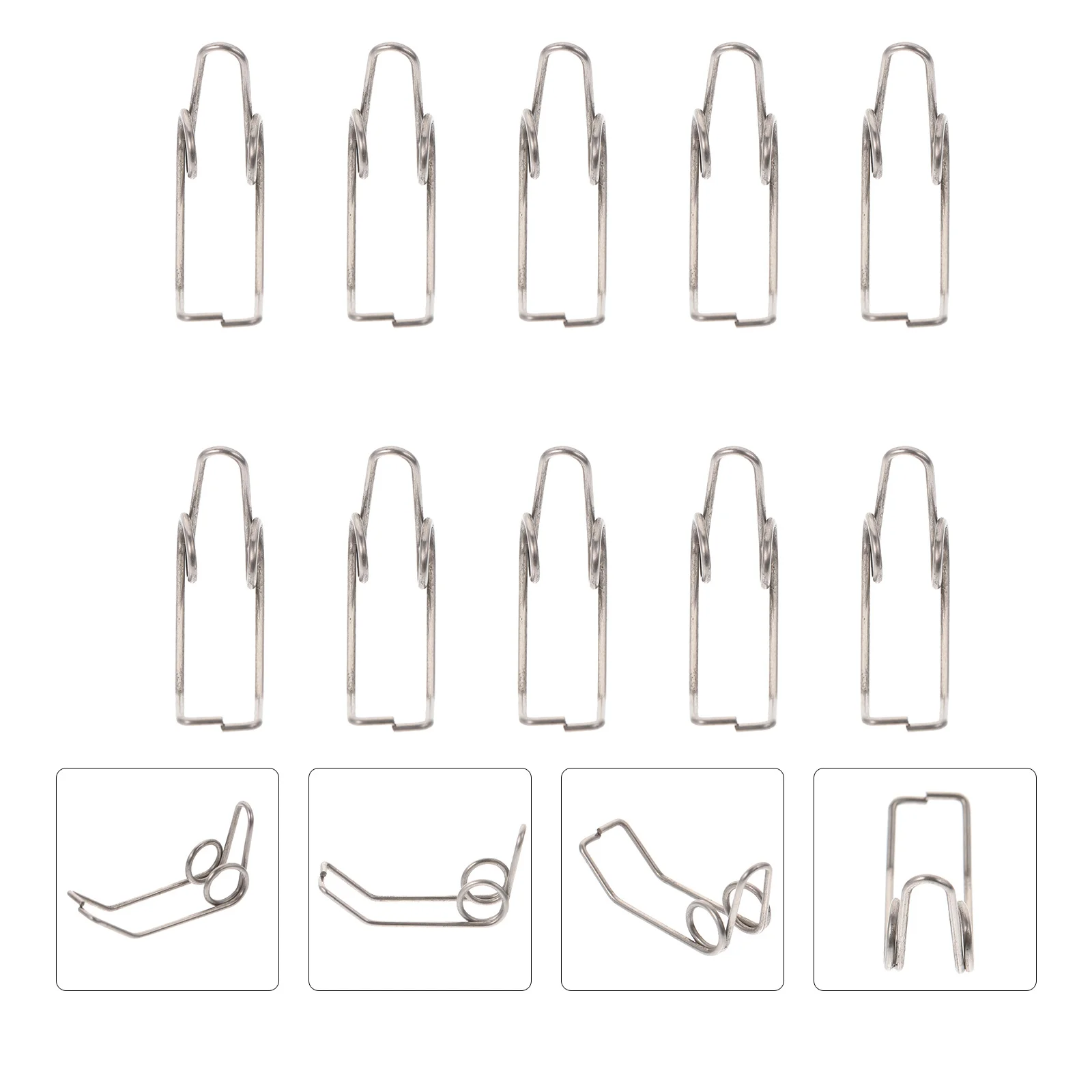 

10pcs Medium Horn Springs Trumpet Watergate Key Drain Components Replacement Parts For Most Trumpets Iron Material