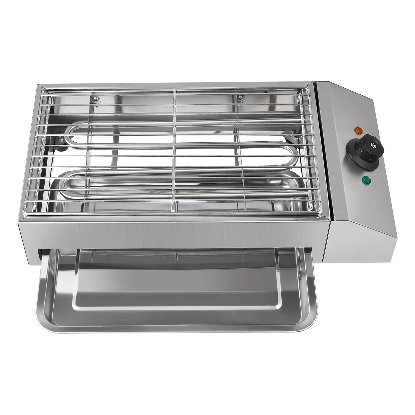 

1800W Indoor Grill, Stainless Steel Heating Tubes, Adjustable Temperature, Easy To Clean, Portable for Home and Outdoor BBQs