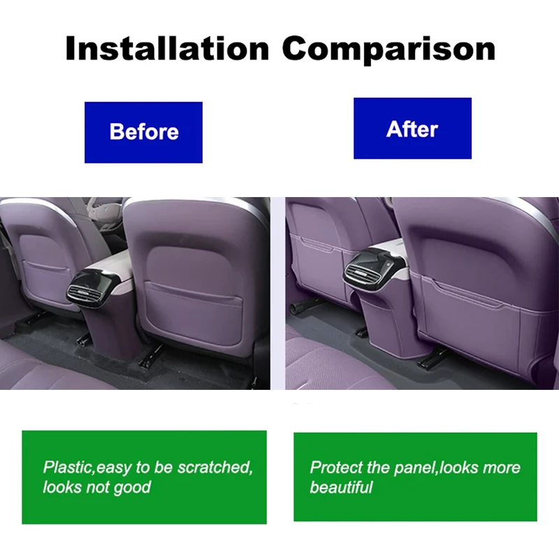 For Changan Deepal S07 2026 Rear Seat Leather Anti-Kick Protective Cover Auto Modified Accessories