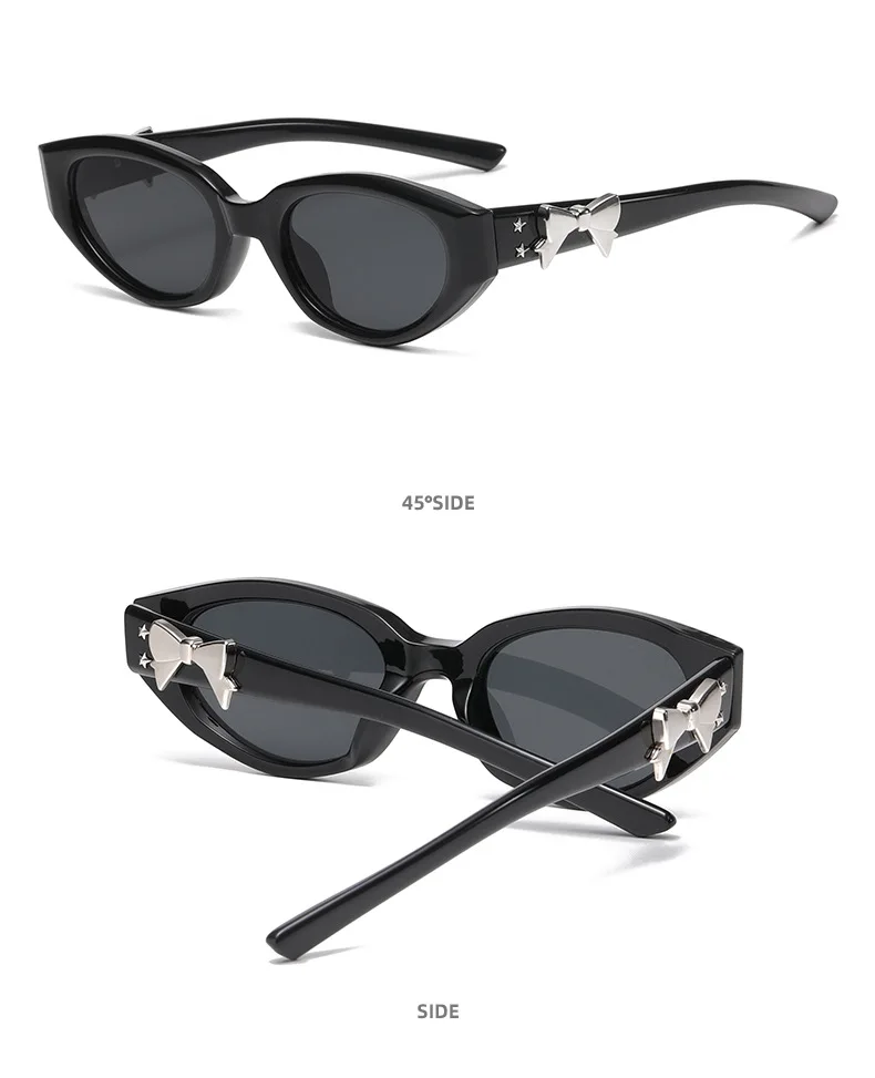 Mode Cat Eye Sonnenbrille Frauen Hohe Qualität UV400 Sonnenbrille Retro Brillen Bogen Verschönerung Oculos Marke Designer Sonnenbrille – Detail 9